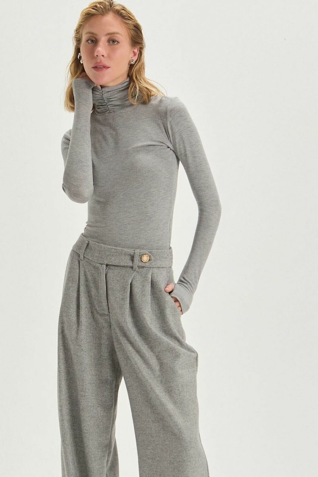 Imagem de Calça Maitê Medium Grey Melange Le Blog